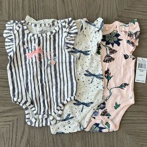 Jessica Simpson Baby Girl Onesies (Set of 3)